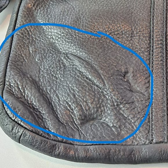 Fossil Black Pebbled Leather Crossbody Bag - Picture 10 of 11